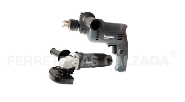 COMBO MTK0003G MAKITA MINIESMERIL 4-1/2+ROTOMARTILLO 5/8