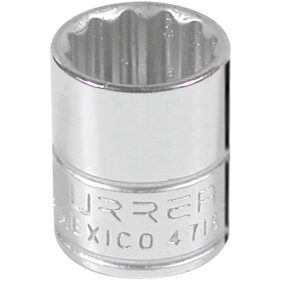 Dado cuadro de 1/4", 12 puntas, en pulgadas, 9/16" Urrea
