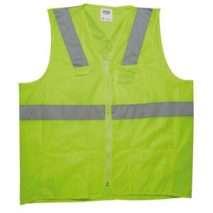 Chaleco de seguridad cerrado de alta visibilidad verde G Urrea