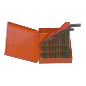 Juego de llaves hexagonales tipo "L", métricas, 10 piezas en estuche plástico Urrea