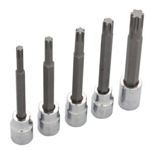 Juego de dados con punta ribe cuadro de 3/8", 5 piezas Urrea