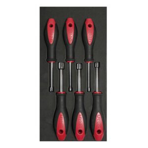 Juego de destornilladores con mango bimaterial de caja 6 piezas, CH118-C Urrea