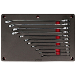 Juego de llaves combinadas pulido espejo extra largas enpulgadas 11 piezas, CH251P-C Urrea